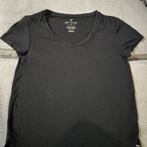 American Eagle Outfitters Black Short Sleeve Tee